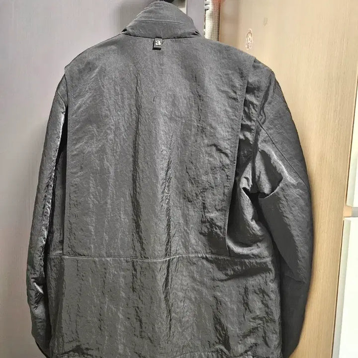 [BUNJANG] Allegri Black Crease Nylon Jacket 48 / 알레그리 블랙 크리즈 나일론 자켓 48