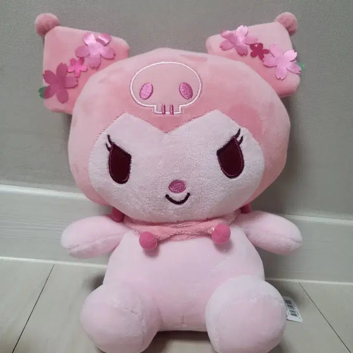 [BUNJANG] Sanrio Kuromi Medium Plush (Tag Attached) / 산리오 벚꽃 쿠로미 중형 인형 (택 O) 제발데려가주세요