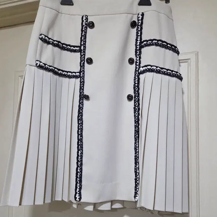 [BUNJANG] Lucky Chouette Pleated Midi Skirt / 럭키슈에뜨 플리츠 스커트