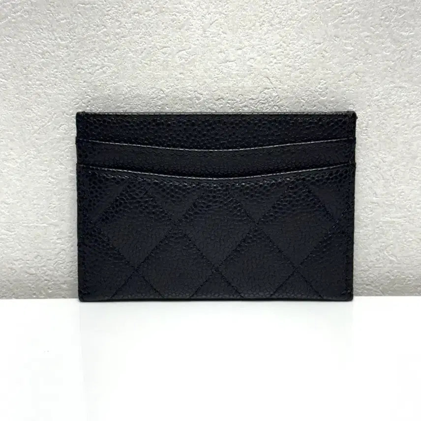 [BUNJANG] Chanel Caviar Card Holder Black Gold Hardware / (정품/A+)샤넬 캐비어 카드지갑 금장
