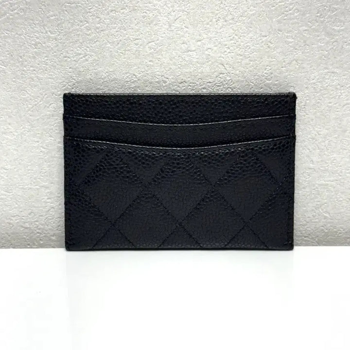 [BUNJANG] Chanel Caviar Card Holder Black Gold Hardware / (정품/A+)샤넬 캐비어 카드지갑 금장