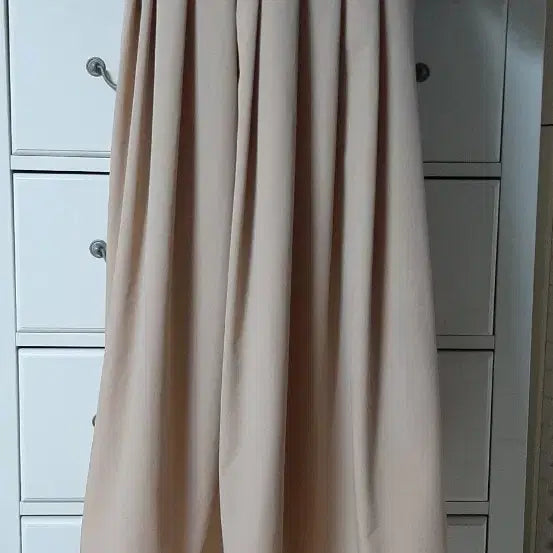 [BUNJANG] Elegant Beige Dress with Black &amp; Gold Buttons / 예쁜 베이지원피스