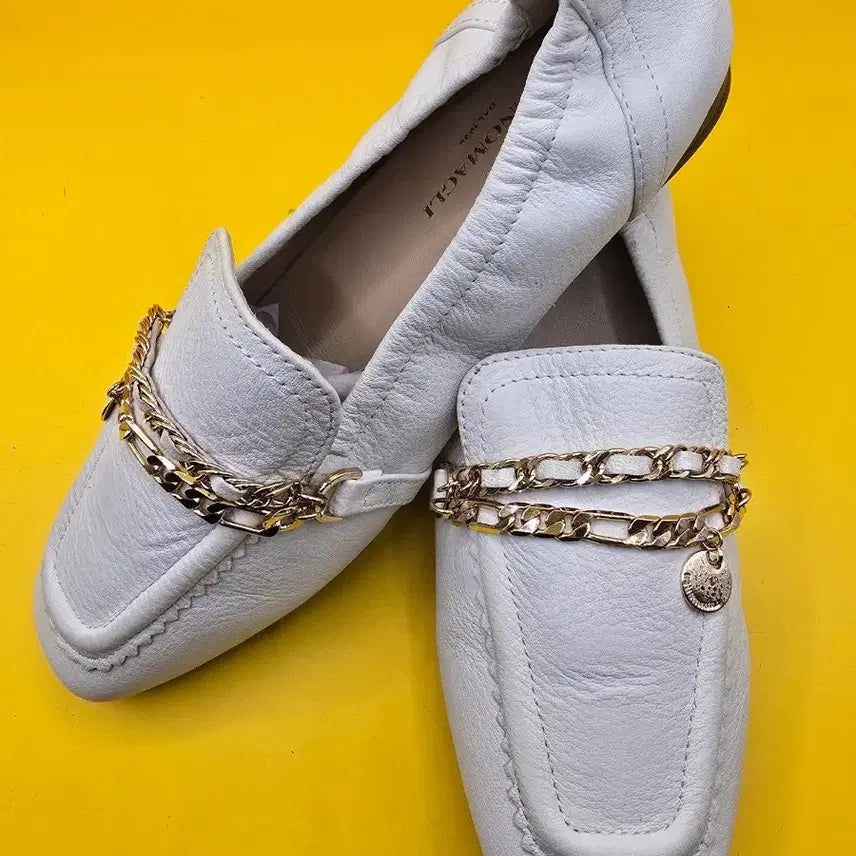 [BUNJANG] Bruno Magli Chain Loafers 230 / 브루노말리 체인 로퍼 230