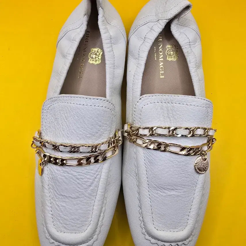 [BUNJANG] Bruno Magli Chain Loafers 230 / 브루노말리 체인 로퍼 230
