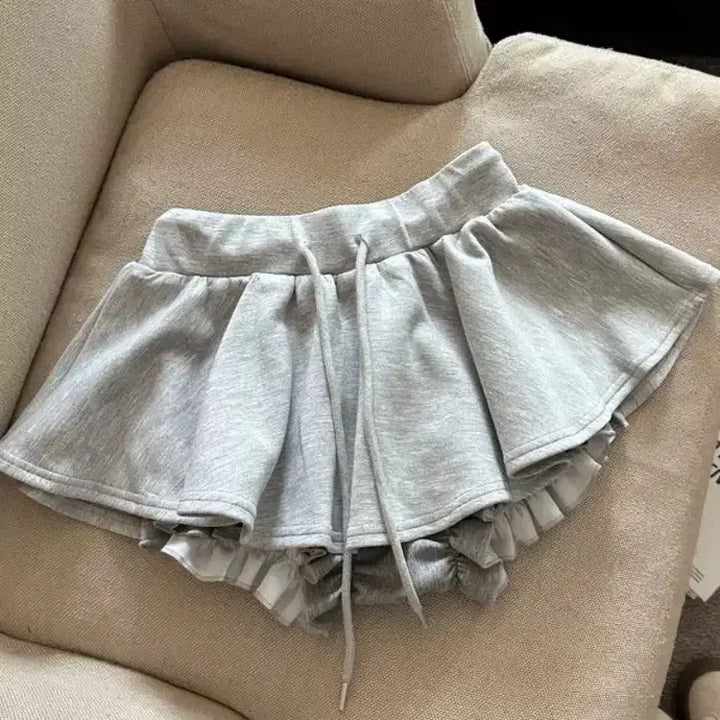 [BUNJANG] Flared Banding Skirt Pants / 당일발송) 새상품 그레이 플레어 밴딩 치마바지