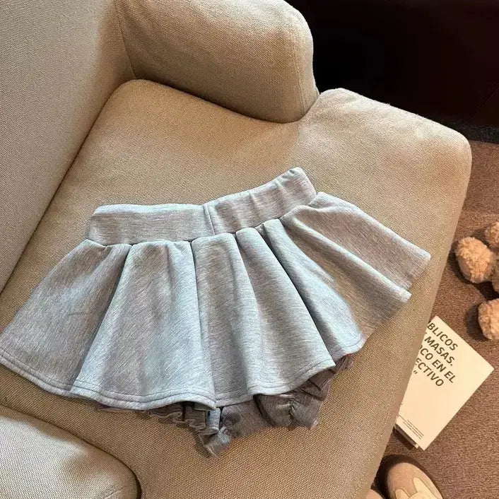 [BUNJANG] Flared Banding Skirt Pants / 당일발송) 새상품 그레이 플레어 밴딩 치마바지