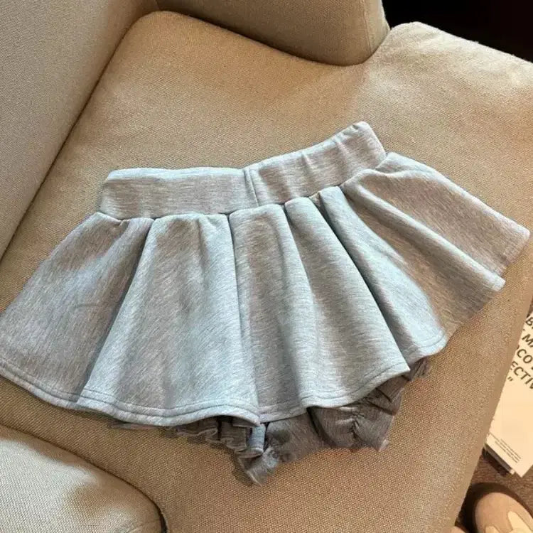 [BUNJANG] Flared Banding Skirt Pants / 당일발송) 새상품 그레이 플레어 밴딩 치마바지