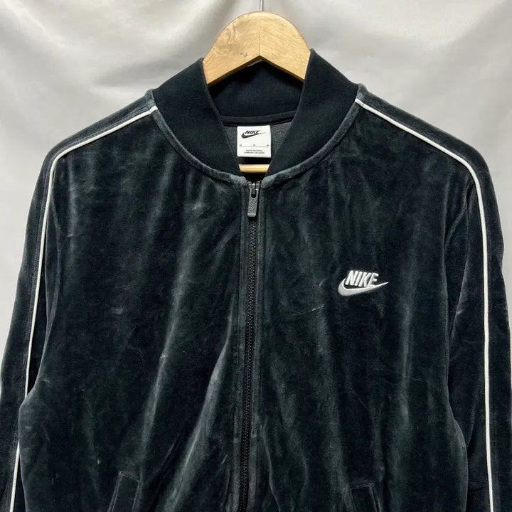 [BUNJANG] Nike Swoosh Velour Velvet Sideline Track Top Zip-Up Jacket (M) / [정품/M] 나이키 스우시 벨루아 벨벳 사이드라인 트랙탑/져지 집업