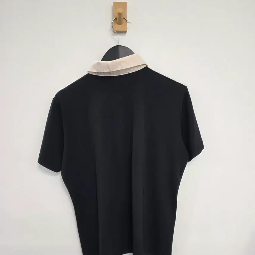 [BUNJANG] Prada Black Collar Short Sleeve T-Shirt M / 프라다 블랙 카라 반팔티 M
