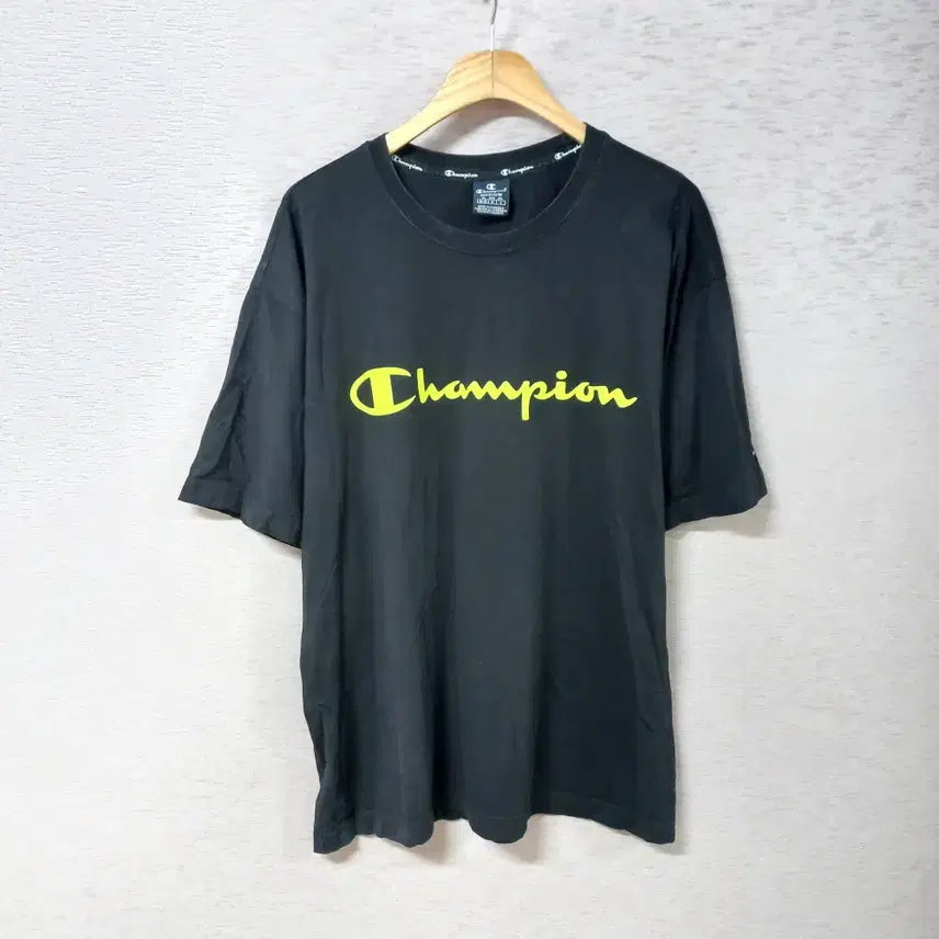 [BUNJANG] Champion Black Print T-Shirt Men&
