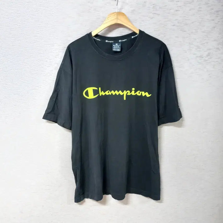 [BUNJANG] Champion Black Print T-Shirt Men&