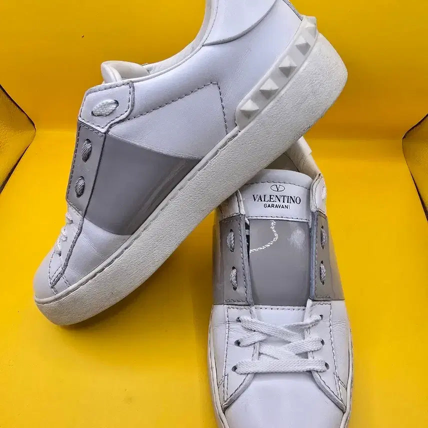 [BUNJANG] Valentino Garavani Sneakers White/Grey / 정품발렌티노 가라바니 스니커즈 (화이트/그레이)235