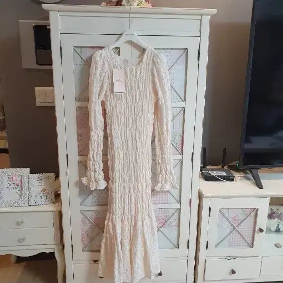 [BUNJANG] Imvely Long Dress Ivory Size 55 / 임블리 롱원피스/55 새상품