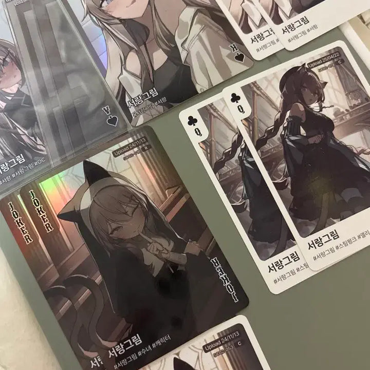 [BUNJANG] Seorang-Geurim Trump Illustration Card Bundle Set / 서랑그림 숄더픽 트럼프 일러스트 카드 일괄판매