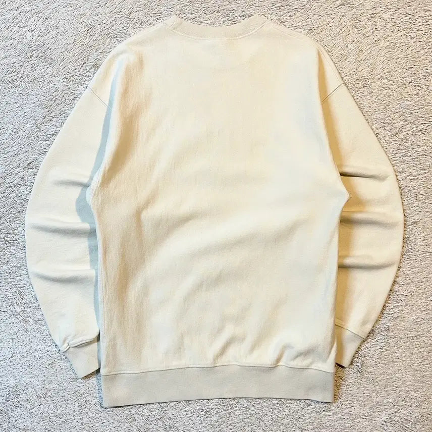 [BUNJANG] OUTSTANDING US NAVY Sweatshirt Ivory / [S] 아웃스탠딩 OUTSTANDING US NAVY 맨투맨 아이보리
