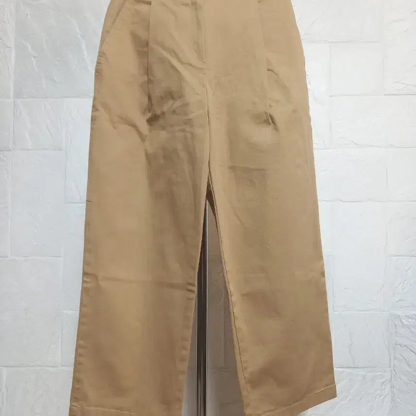 [BUNJANG] PEARL J. Cotton Pin Tuck Wide Pants Beige / 코튼핀턱 와이드팬츠