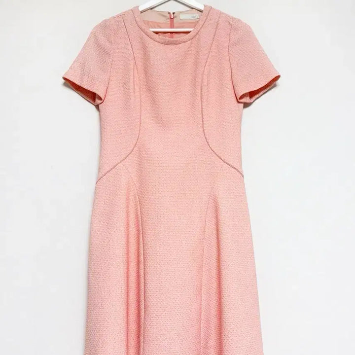 [BUNJANG] ab.f.z Pink Tweed Short Sleeve Dress / abfz 핑크 트위드 반팔 원피스