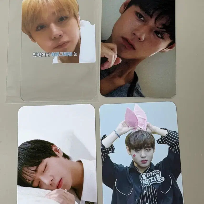 [BUNJANG] Park Ji-hoon Transparent Photocard (Etiquette Shot) / 박지훈 비공굿 포카 예절샷 포토카드