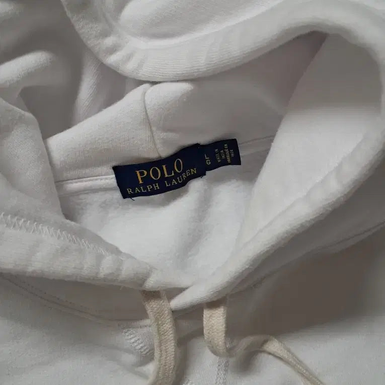 [BUNJANG] Polo Ralph Lauren White Hoodie / 폴로 랄프로렌 화이트 후드티