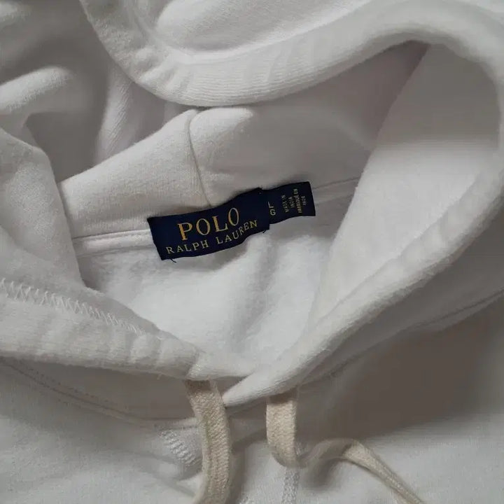 [BUNJANG] Polo Ralph Lauren White Hoodie / 폴로 랄프로렌 화이트 후드티