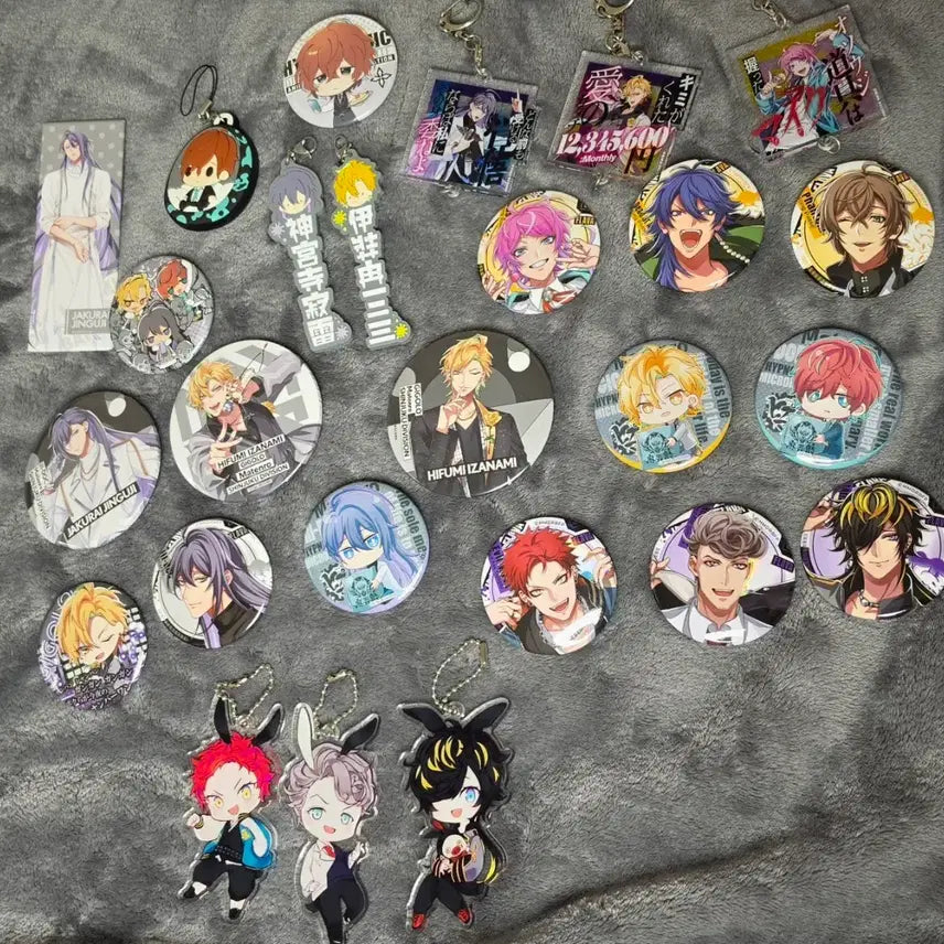 [BUNJANG] Hypnosis Mic Badge &amp; Keyring Bundle Set / 히프마이 뱃지, 키링 일괄 판매(운포 2.5)