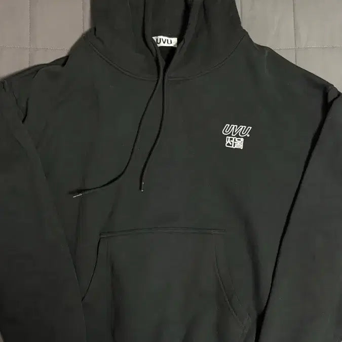 [BUNJANG] UVU Seoul Marathon Hoodie Black S / UVU 서울 마라톤 후드 블랙 S