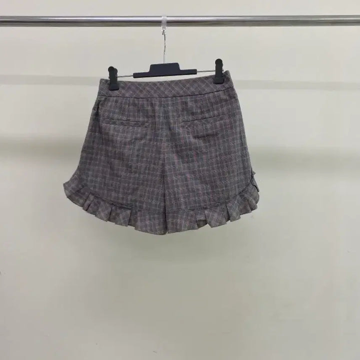 [BUNJANG] Osecon Checkered Frill Shorts / [오즈세컨] 체크무늬 프릴 반바지 ( 허리:26)