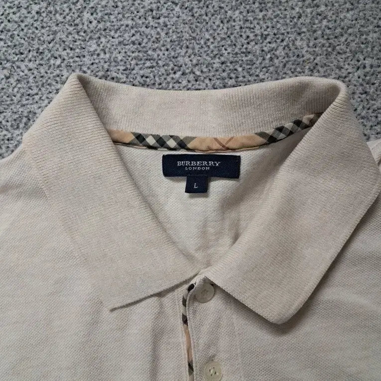 [BUNJANG] Burberry Check Pocket Short Sleeve Polo T-Shirt / 버버리 체크 포켓 반팔 폴로티셔츠