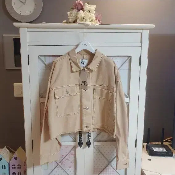 [BUNJANG] Zara Denim Jacket Cropped Fit / 자라 데님자켓/66-77 새상품