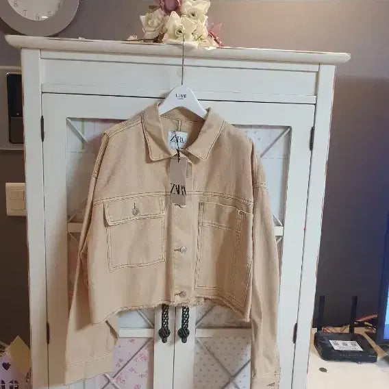[BUNJANG] Zara Denim Jacket Cropped Fit / 자라 데님자켓/66-77 새상품