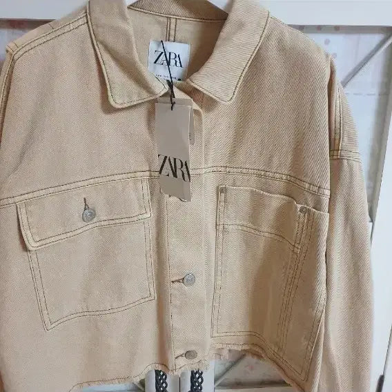 [BUNJANG] Zara Denim Jacket Cropped Fit / 자라 데님자켓/66-77 새상품