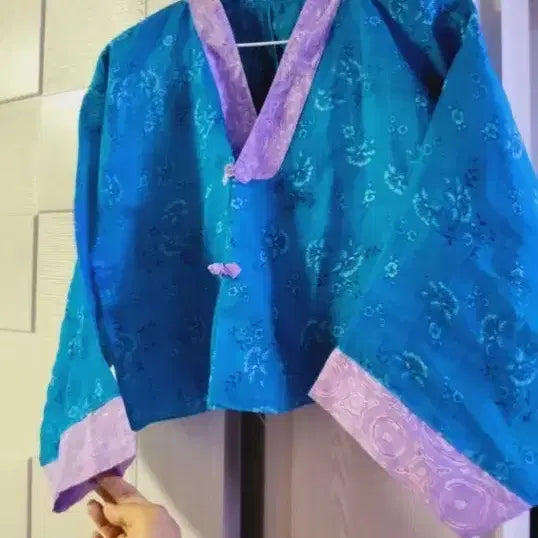 [BUNJANG] Blue/Purple Ramie Hanbok Top / 블루/보라색 모시  저고리