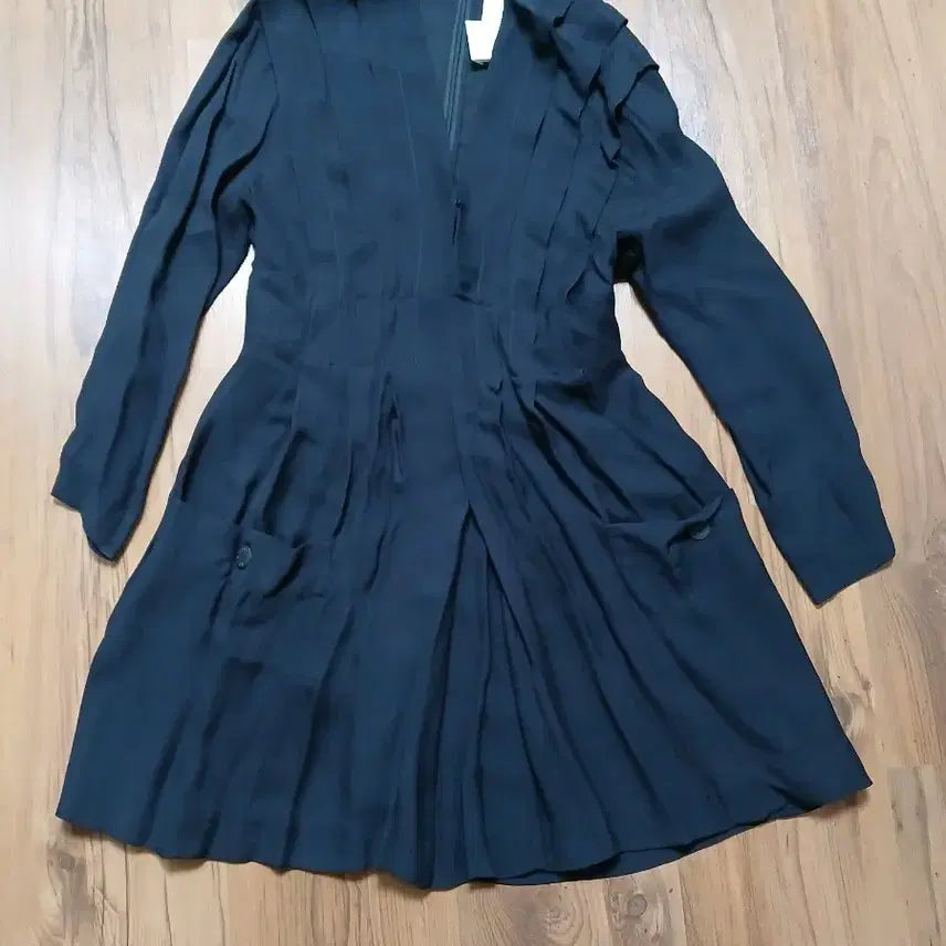 [BUNJANG] Sandro Black Midi Dress Size 36 (55) / 새상품) 산드로 블랙 원피스 36(55)