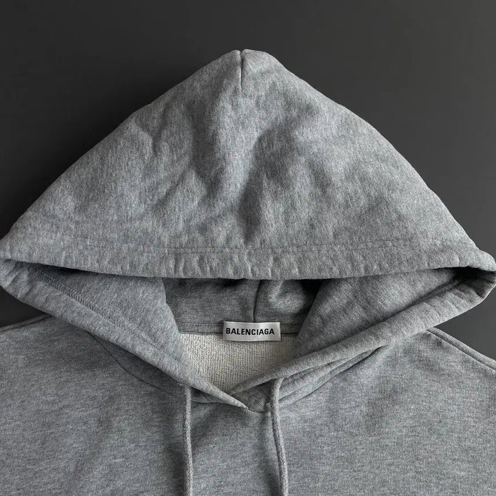 [BUNJANG] Balenciaga BB Logo Hoodie Grey L / [L] 발렌시아가 BB로고 후드 티