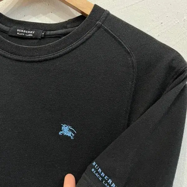 [BUNJANG] Burberry Black Label Logo Short Sleeve T-Shirt / 버버리 블랙라벨 로고 반팔 티셔츠