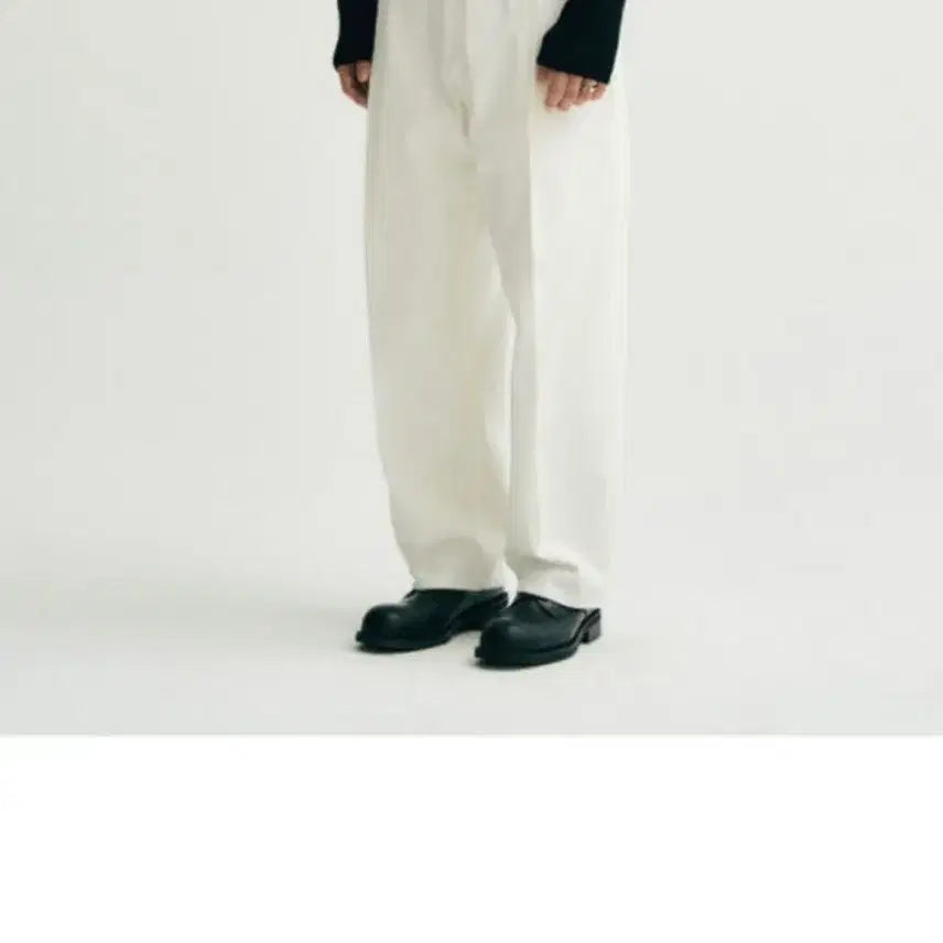 [BUNJANG] Noir et Union Wide Denim Pants Cream Size 50 / 노이어(noirer) 와이드 데님팬츠 크림 50 새상품