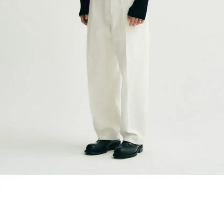[BUNJANG] Noir et Union Wide Denim Pants Cream Size 50 / 노이어(noirer) 와이드 데님팬츠 크림 50 새상품