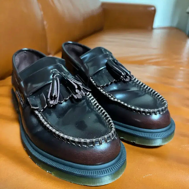 [BUNJANG] Dr. Martens Adrian Cherry Red Loafers / 닥터마틴 아드리안 체리레드