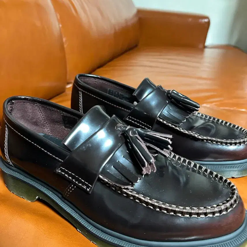 [BUNJANG] Dr. Martens Adrian Cherry Red Loafers / 닥터마틴 아드리안 체리레드