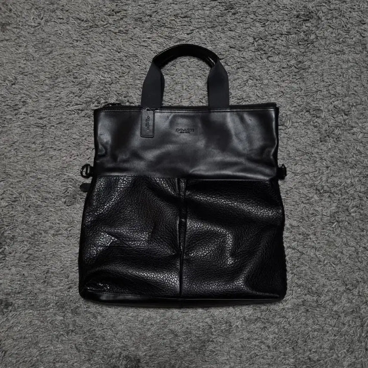 [BUNJANG] Coach 2-Way Leather Tote Bag / coach 코치 2way 토트백 크로스백 메신저백 가죽 레더 가방