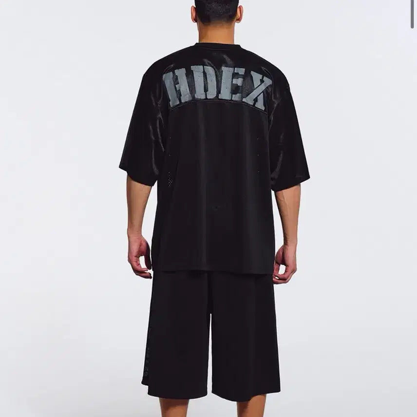 [BUNJANG] HDEX Core Rugby Oversized Short Sleeve Rugby Tee Black L / HDEX 코어 럭비 오버핏 숏 슬리브 럭비티 오버핏반팔티