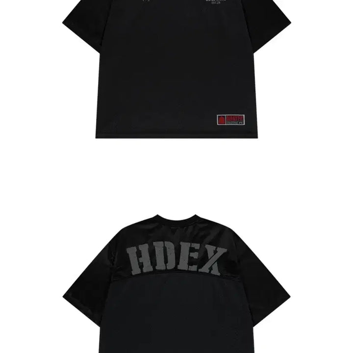 [BUNJANG] HDEX Core Rugby Oversized Short Sleeve Rugby Tee Black L / HDEX 코어 럭비 오버핏 숏 슬리브 럭비티 오버핏반팔티