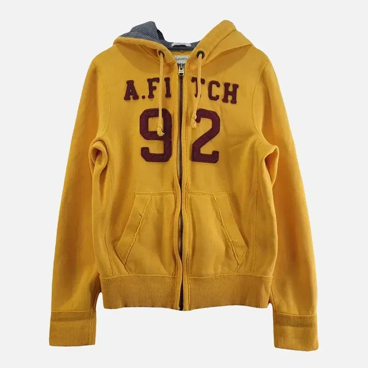 [SOLD OUT] 아베크롬비 옐로우 여자 후드 집업 S M8303