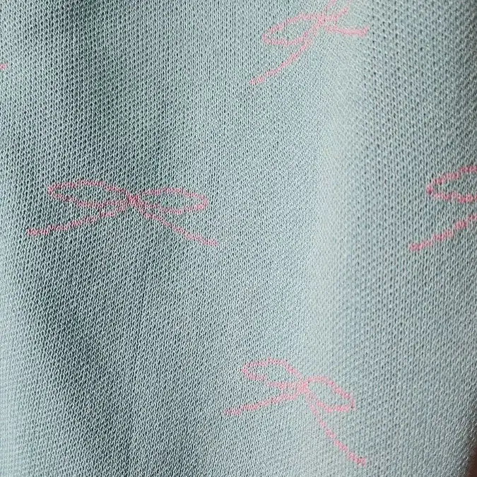 [BUNJANG] Pearl Button Puff Sleeve Cardigan Pink/Mint / 반팔 진주 버튼 가디건 핑크/민트 어깨퍼프 새상품