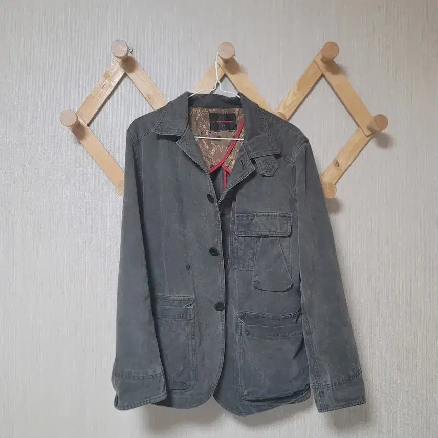 [BUNJANG] Homme Moleskine Vintage Work Jacket / 옴므 몰스킨 빈티지 워크 자켓