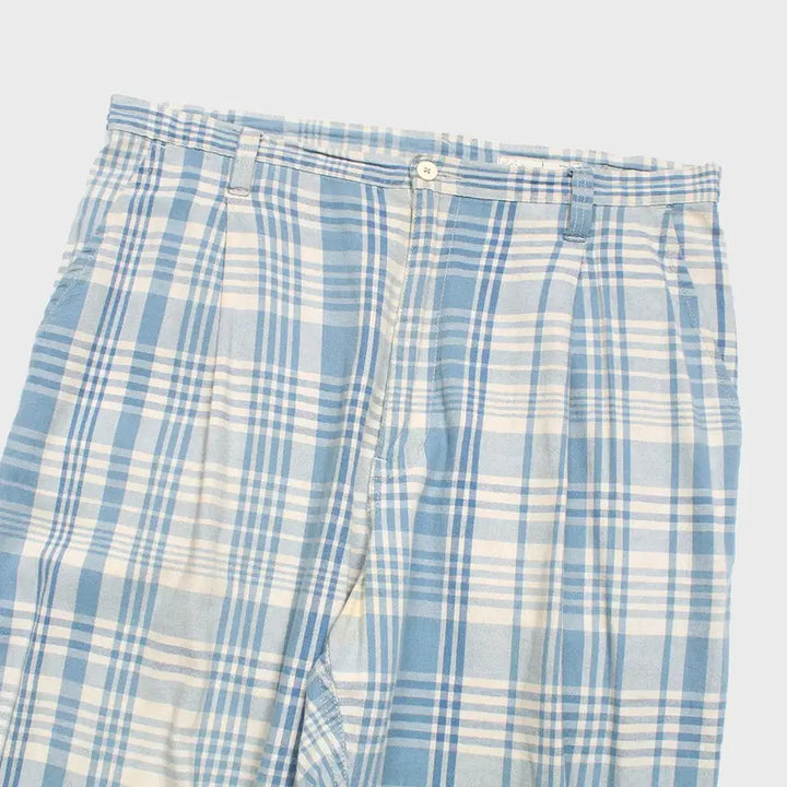 [BUNJANG] Porter Classic Check Pants Cotton Linen Blend / PORTER CLASSIC 팬츠