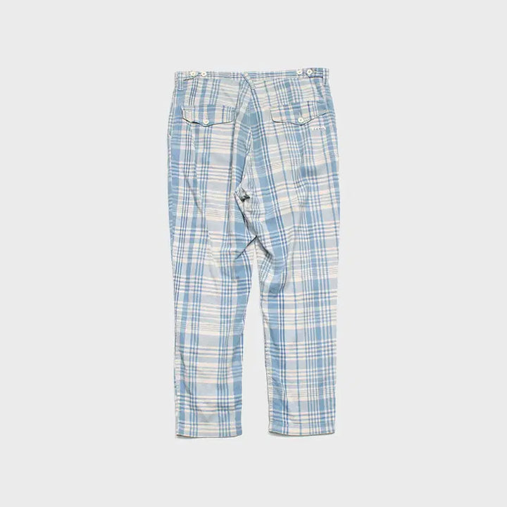 [BUNJANG] Porter Classic Check Pants Cotton Linen Blend / PORTER CLASSIC 팬츠