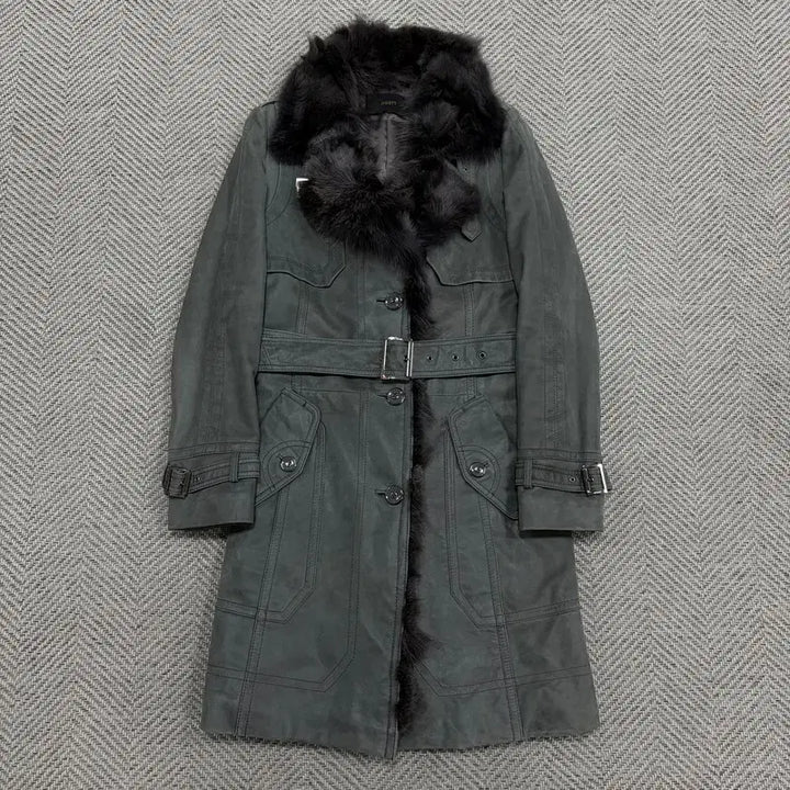 [BUNJANG] Jigott Percala Lambskin Coat V3287 / 지고트 퍼카라 램스킨 코트 v3287