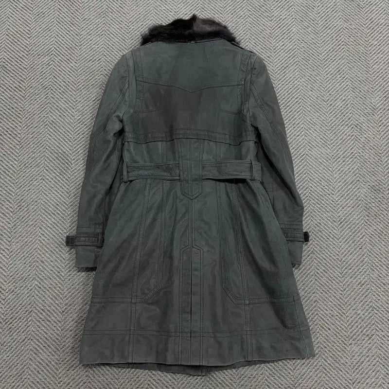 [BUNJANG] Jigott Percala Lambskin Coat V3287 / 지고트 퍼카라 램스킨 코트 v3287