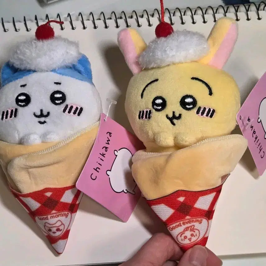 [BUNJANG] Chiikawa Usagi Hachware Crepe Plush Doll Bundle Set / 일괄) 치이카와 먼작귀 크레페 인형  우사기 하치와레
